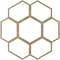 Ekena Millwork Florin Wood Fretwork Pierced Ceiling Medallion, Hickory, 16"OD x 6 7/8"ID x 1/4"T CMWP16X16X0250FOHI - alternate 5